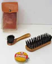 Vintage Kavalier Shoe Shine  Travel Kit West Germany #US9