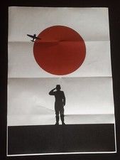 1944 Segunda Guerra Mundial Japonés Piloto Avión Avión Bandera Kamikaze Guerra Propaganda Cartel