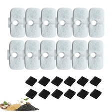 NISPIRA Dog Cat Water Fountain Filter for Petlibro PLWF005 PLWF115 PLWF105, 12Pk