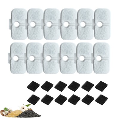 NISPIRA Dog Cat Water Fountain Filter for Petlibro PLWF005 PLWF115 PLWF105, 12Pk