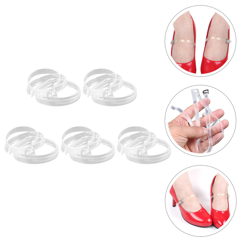 APL 5 Paia Lacci Miss Cinghie Staccabili per Tacchi Invisibili Alti