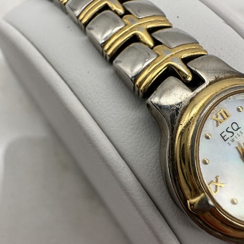 Ladies Esquire ESQ Swiss by Movado 100238A Mother of Pearl Dial - NEW BATTERY - Picture 3 of 15