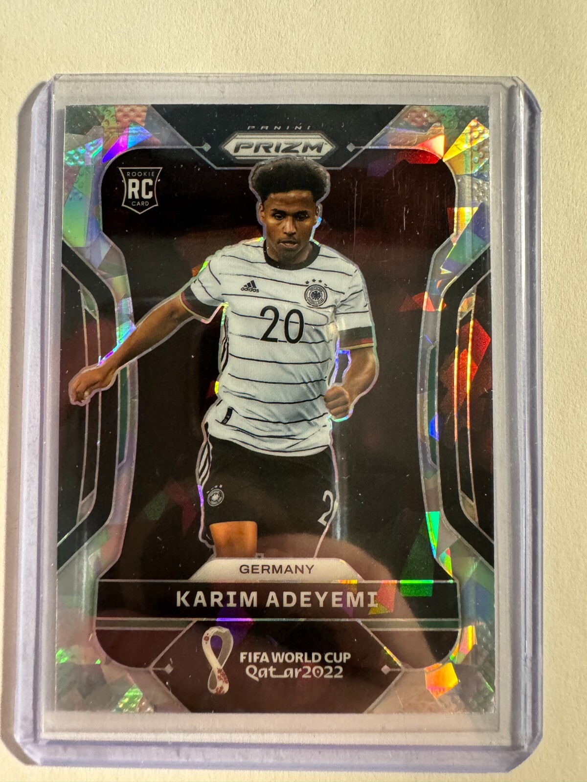 K181,073 - 2022 Panini Prizm World Cup Prizms Ice #111 Karim Adeyemi