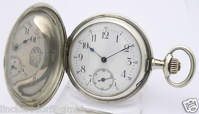 ZENITH TASCHENUHR IN 800ER SILBER - VON ca. 1896 - DURCHMESSER ca. 51,4 mm
