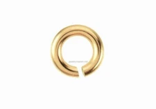 5mm OD 3.3mm ID SOLID 14k Yellow Gold 20ga gauge OPEN Jump Ring USA MADE