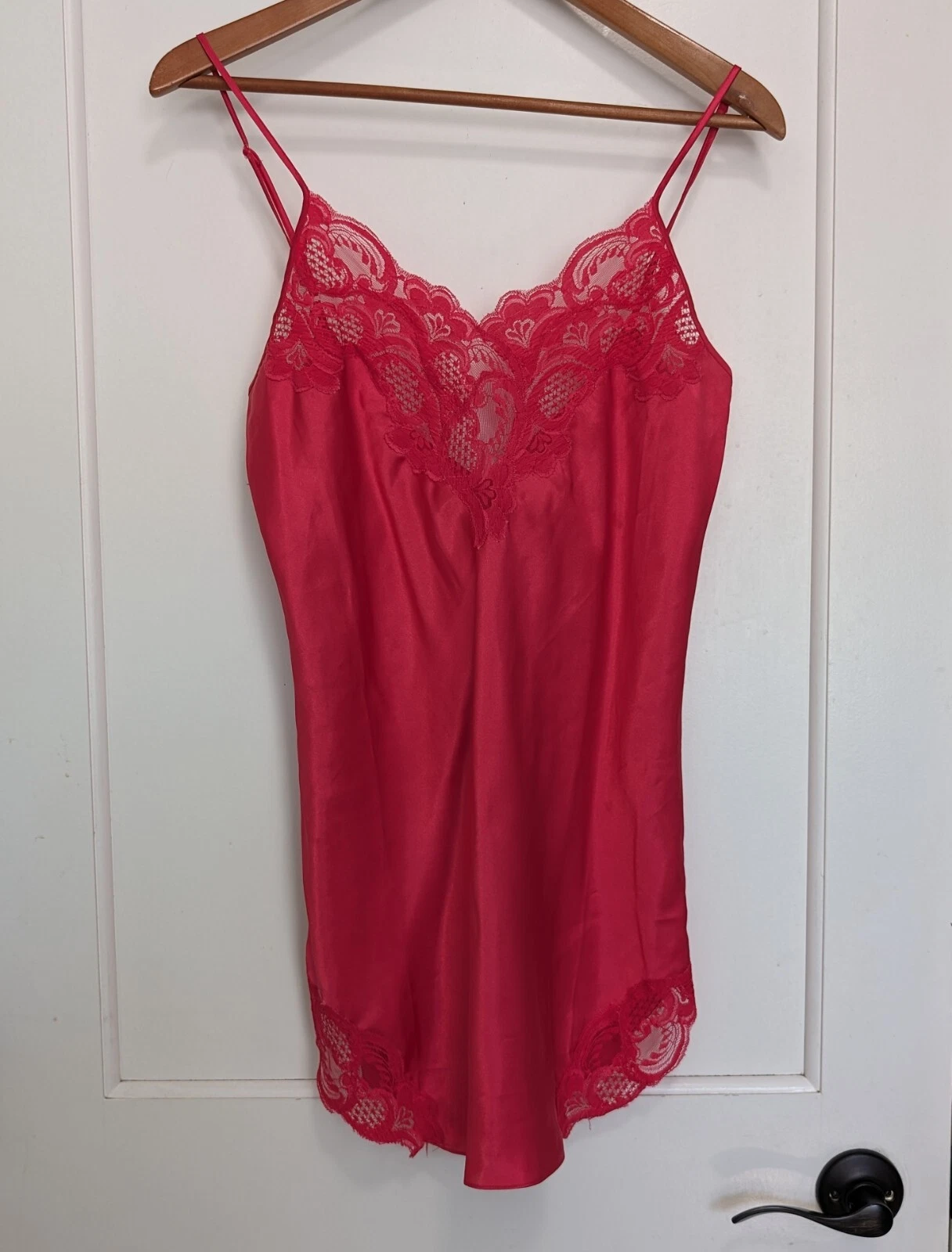 Abito Vth G Label Y2K Victoria's Secret rosa raso slip pizzo S San Valentino