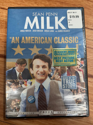 Milk DVD 2008 Sean Penn, James Franco, Josh Brolin..  NEW & SEALED GUS VAN SANT