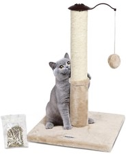 22" Cat Scratching Post, Natural Sisal Scratchers Trees for Indoor Cats