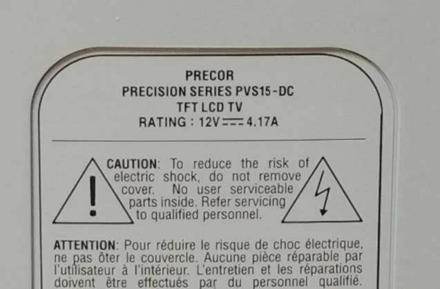 PRECOR CARDIO THEATER 15" LCD TV **NEW** PVS15-DC PHTCLCAP383041101 (PRECOR) - Image 4 of 4