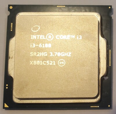 Intel Core i3-6100 - 3.7 GHz Dual-Core (SR2HG) Processor