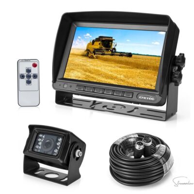 Rückfahrkamera 18 IR LED Wasserdicht Rückfahrsystem Kamera + 7'' TFT LCD KFZ Moni