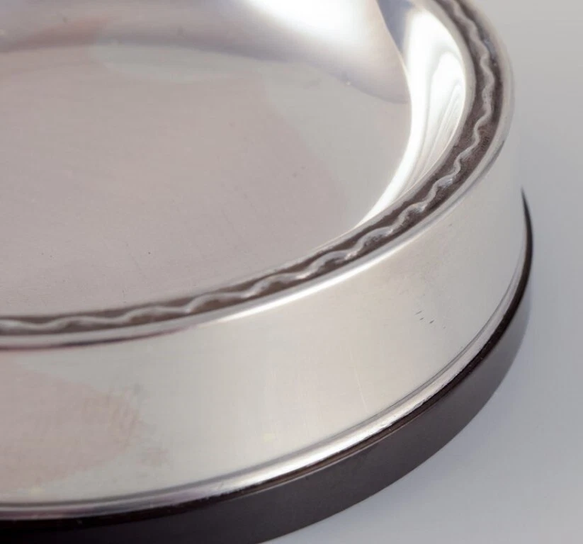 GAB, Svezia. Tre saline in argento 830 e bachelite. Stile Art Deco. - Immagine 3 di 4