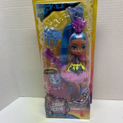 New Mattel Dolls Cave Club Tella and Hunch Accessories Blue Hair Playset Toy