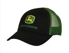 JOHN DEERE Cap für Kleinkinder Schwarz Grün Logo Kappe Schirmmütze Baseballcap