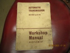 BMC MORRIS WOLSELEY 1800 BORGWARNER TYPE AS1-35TA AUTO GEARBOX  WORKSHOP MANUAL