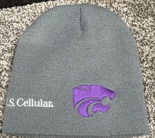 Kansas K State Wildcats Knit Beanie Gray Winter Hat Smoke-free, Pet Free Home