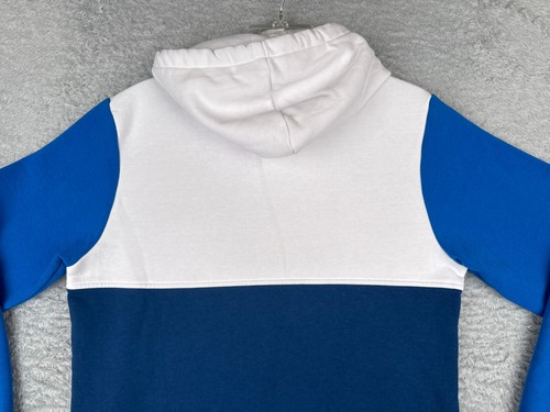 BYU Cougars Sweater Men Medium Blue Pullover Hoodie Colorblock Pockets Polyester - Picture 14 of 15