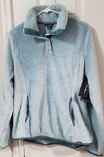  NEW w tag Womens Eddie Bauer Super Soft plush fleece Pullover winter sky Size M