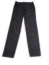 MU Makers USA Womens Mid-Rise Straight Leg Stretch Black Pull On Casual Pants