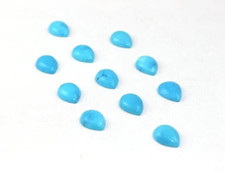 11 Piece Genuine Blue Turquoise Cabochon Pear SHAPE Size 13x18 MM loose Gemstone