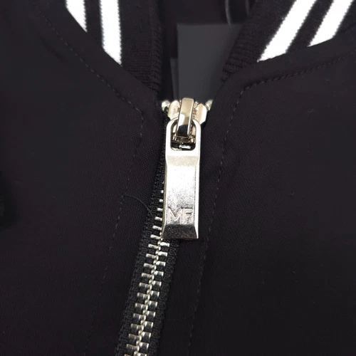 $438 Monfrere Maverick Black & White Bomber Jacket Mens Size Medium image 7