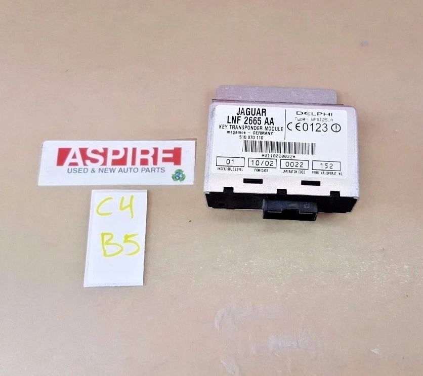 1999-2002 Jaguar XJ8 XJR Super V8 Vanden Plas Key Transponder Module LNF2665AA - Image 3 of 4
