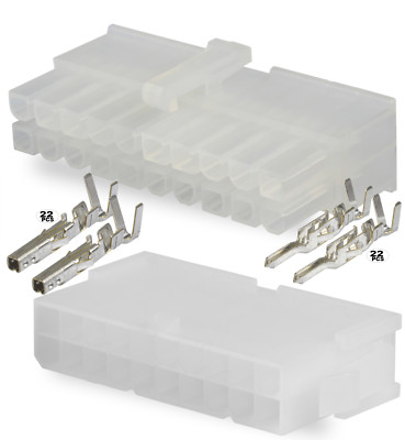 22 Circuit Connector - Complete Molex Wire Conn. with Pins - Molex Mini-Fit Jr  