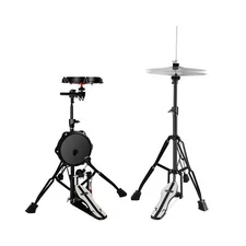 RANMING Practice Drum Pad Stand Kit Silent Drum Pad Set Drum Set Practice Kit...