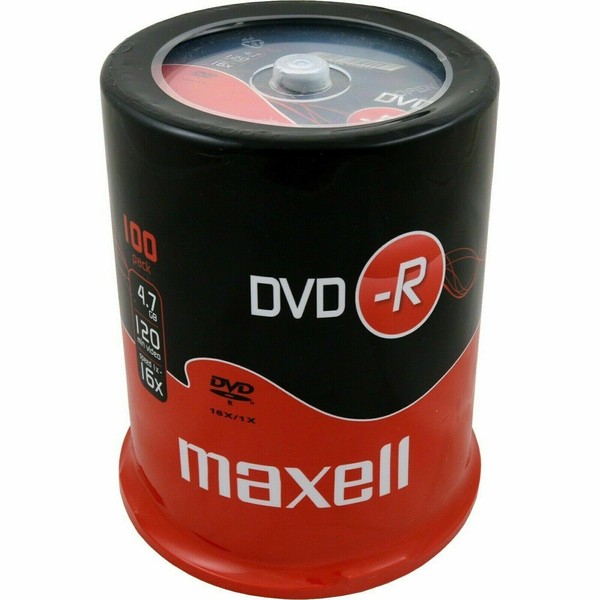 Maxell DVD-R 47 4,7GB, 16x Cakebox - 100 Discs (275611) online 