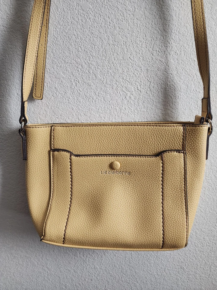 Liz Claiborne Yellow Crossbody Minimalist Travel Purse 9"x7"x2" - Image 2 of 4