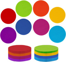 40Pcs Carpet Spot Markers 4  Circle Dots for Classroom Floor 8 Colors Yoga Game