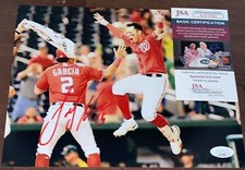 Joey Meneses Signed Autographed 8x10 Photo Washington Nationals JSA N3