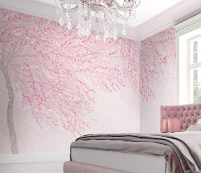 3D Cherry Blossoms G7797 Wallpaper Wall Murals Removable Self-adhesive Honey