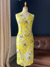 Oasis Lemon Zest Floral Print PencilDress 50's Style 8