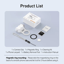 Magnetic Phone Camera Grip  Remote Control
