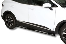 Schwellerrohre Design Schwarz für KIA Sportage NQ5 ab Bj. 2021- Edelstahl TÜV