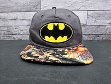 Official DC Batman Snapback Hat Kids Youth Size Embroidered Logo- NWT