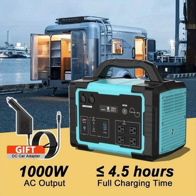 1000W Solar Generator with LiFePO4 Battery Multi-Way Charging  Home Backup