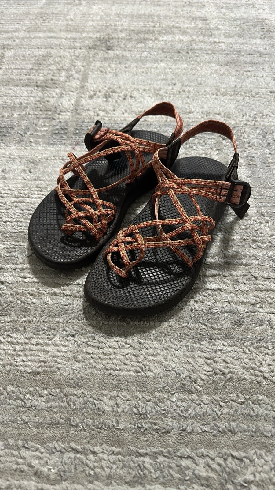 Chaco Women’s Sz 9 Orange/Brown ZX3 Java Ginger Aztec Sandals