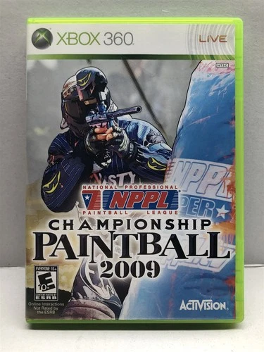 NPPL Championship Paintball 2009 (Xbox 360, 2008) Complete Tested Working