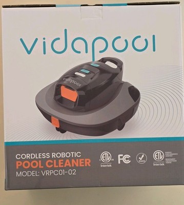 Vidapool Cordless Robotic Pool Vacuum Cleaner VRPC01-02 Self-Parking