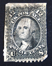 12-25,  RNV383 ******   SCOTT #97,  12c WASHINGTON w/"F" GRILL,  USED, CV$260