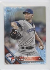 2016 Topps Mini Online Exclusive Blue 6/10 JA Happ #449 r5o