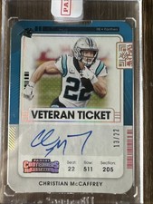 2021 Panini Contenders - Veteran Ticket Autographs Christian McCaffrey 
