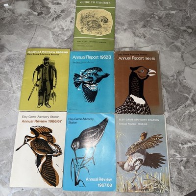 Eley Game Annual Report bundle 1960s x7 vintage 