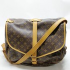 NO TARIFF Louis Vuitton LV Crossbody bag Saumur 35 Brown Monogram 1066421