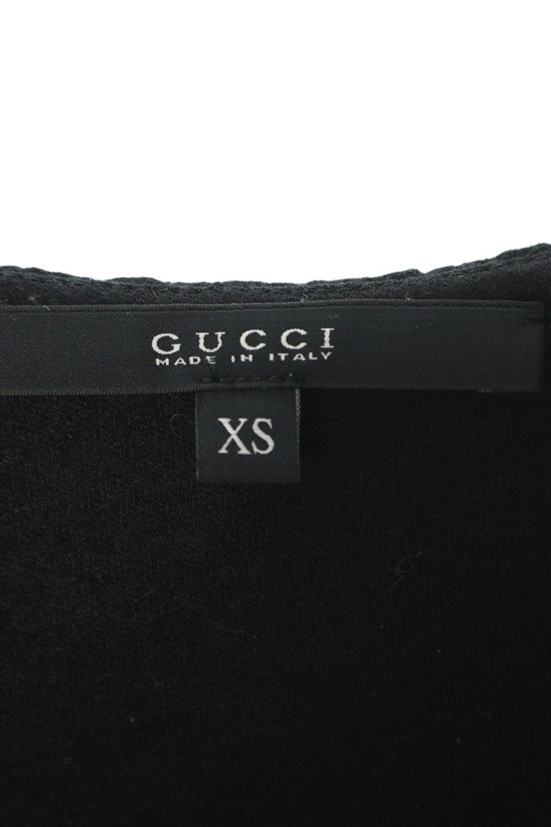 Gucci 304502 X1219 Wool Dress Black 612052 Bs99 Semi-Bb187 B  
