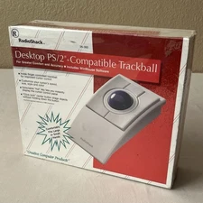 VTG NOS RadioShack Desktop PS-2 Compatable Trackball Mouse 26-393 | Sealed!