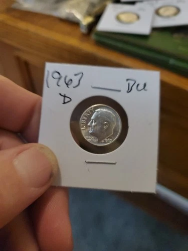 1963-D Roosevelt Dime Uncirculated BU 90% Silver Free Shipping