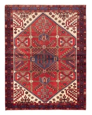 5'3" x 6'10" Traditional Vintage Hand Knotted Oriental Carpet Wool Area Rug